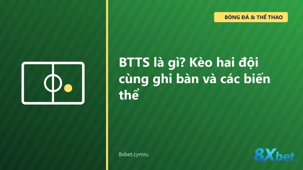 Kèo BTTS hai đội cùng ghi bàn với cửa Yes, No và bảng tỷ số minh họa