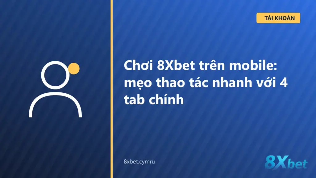 Bản di động 8Xbet với thẻ trận trực tiếp và thanh điều hướng Sports, In-Play, eGames, Me