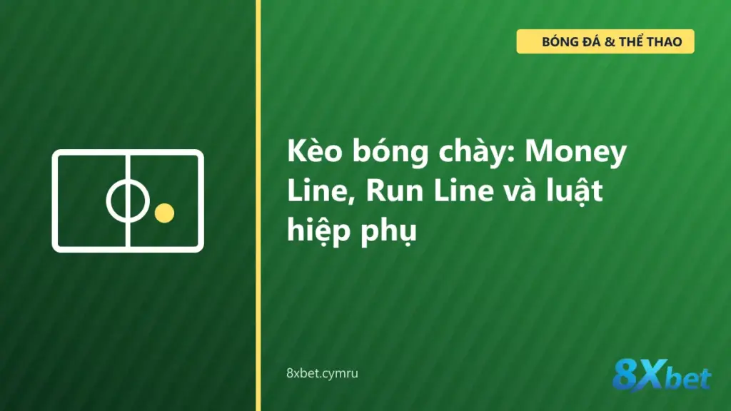 Kèo bóng chày trên 8Xbet với các cột Money Line, Run Line và tổng điểm của một trận