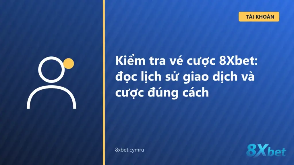 Màn hình History trên 8Xbet liệt kê vé cược với trạng thái, tỷ lệ và số tiền trả về