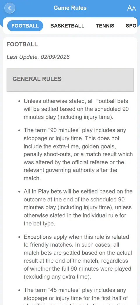 Trang luật cược 8Xbet trên điện thoại